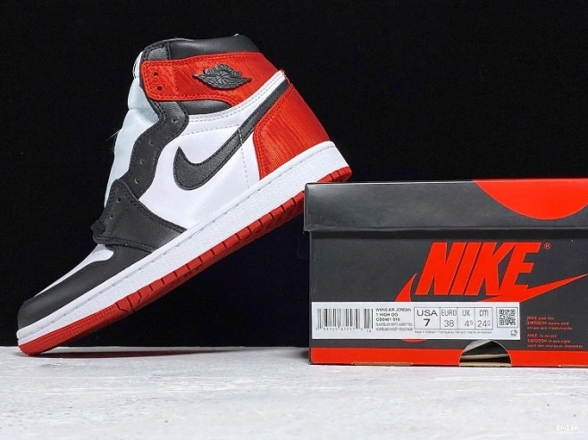 Bmlin Retro Satin Air Jordan High 1 CD0461-016 Black Toe 0812